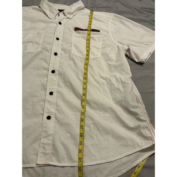 Harley Davidson Milwaukee Wisconsin Button Shirt White Size 2XL - Picture 6 of 7